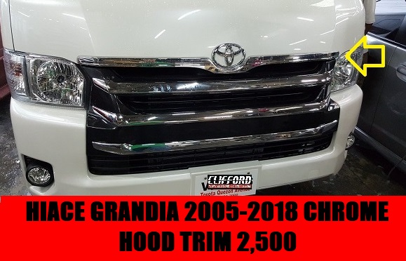 CHROME HOOD TRIM GRANDIA 2005-2018